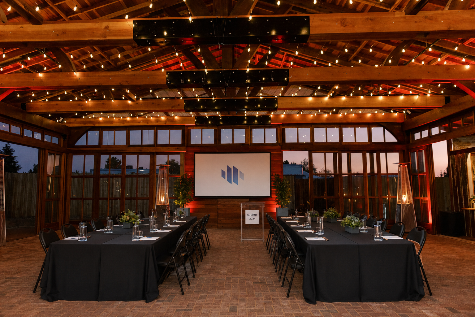 The Overlook & Pavilion event venue with indoor-outdoor flow and red-rock views