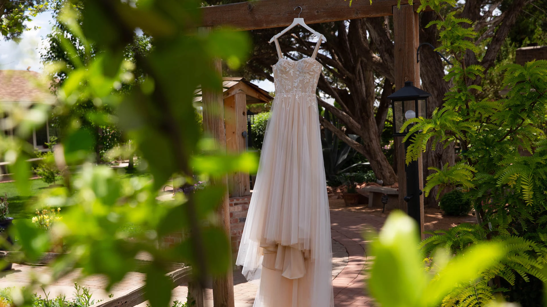 Wedding ceremony setup with Sedona red rocks in the background